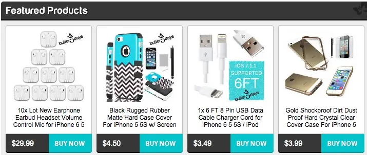Custom eBay Store Footer