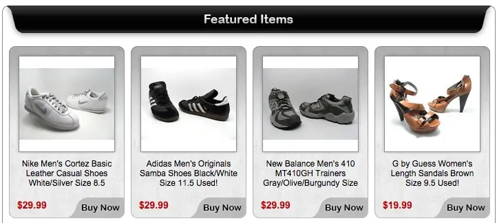 Custom eBay Store Footer