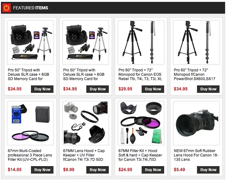 Custom eBay Store Footer