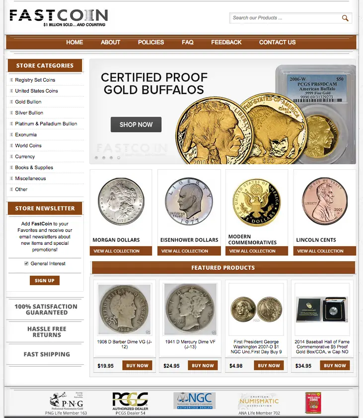 coin store designers