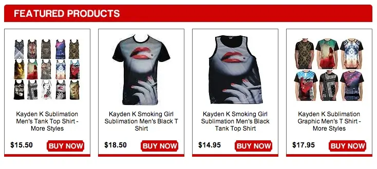 Custom eBay Store Footer