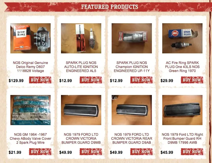 Custom eBay Store Footer