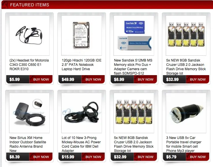 Custom eBay Store Footer