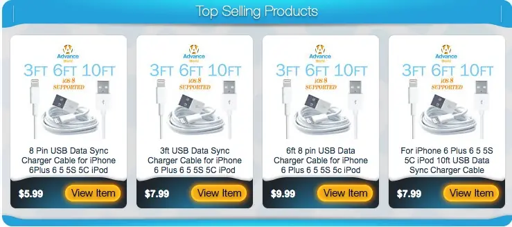 Custom eBay Store Footer