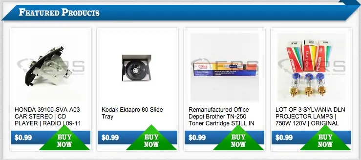 Custom eBay Store Footer