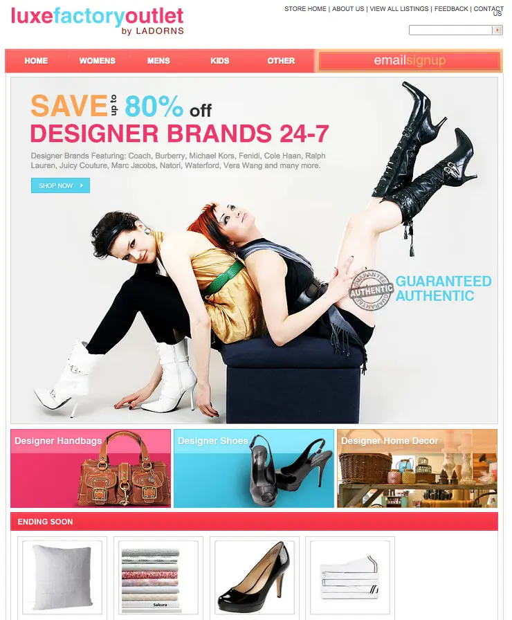 Custom eBay store design
