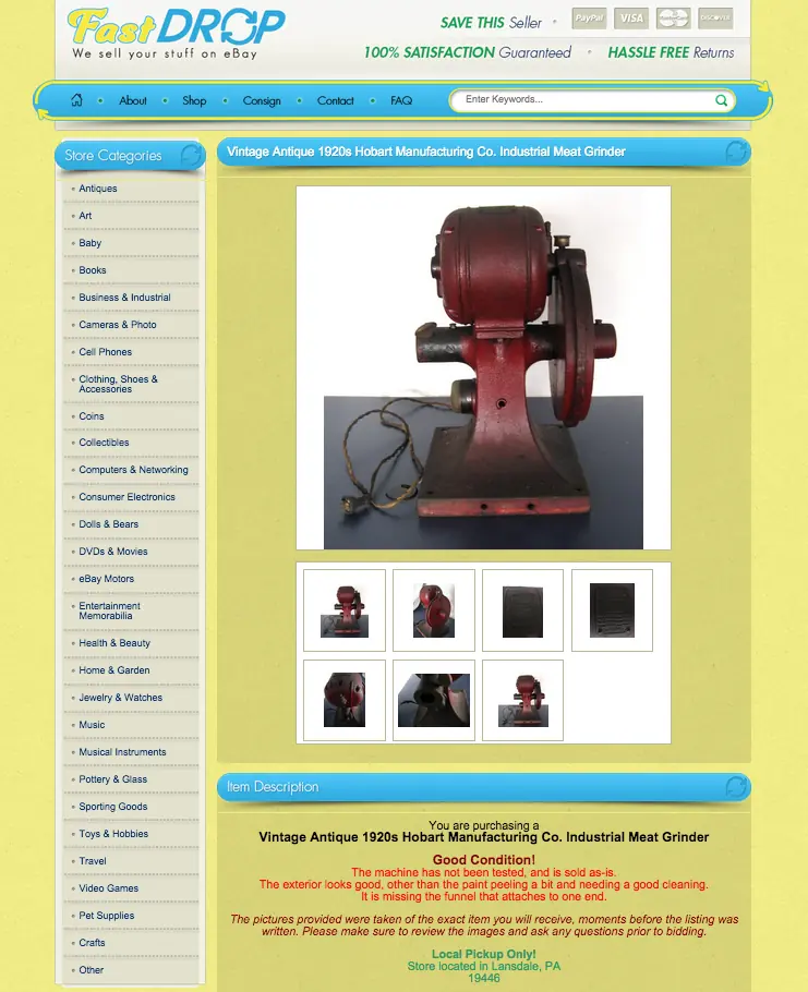 Custom eBay designs