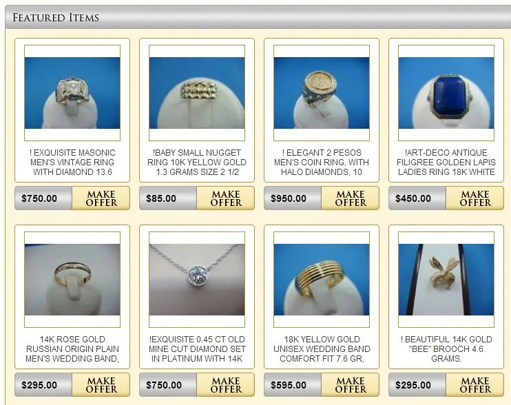 Custom eBay Store Design for Jewelers