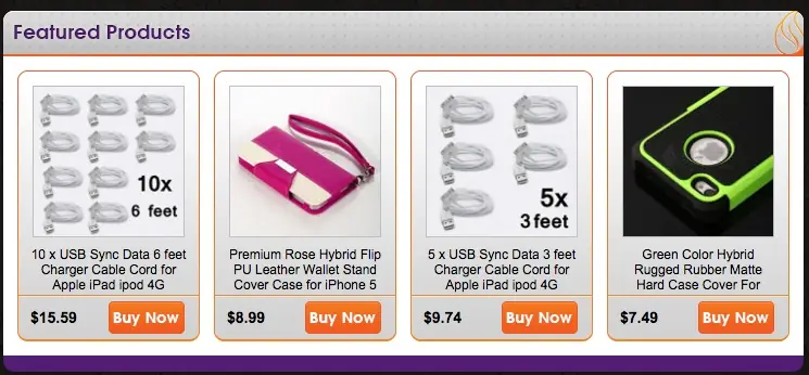 Custom eBay Store Footer