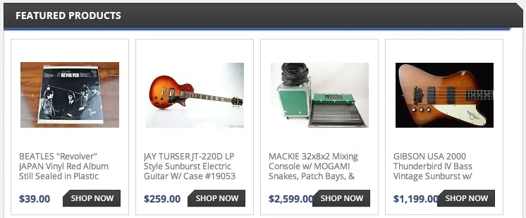 Custom eBay Store Footer