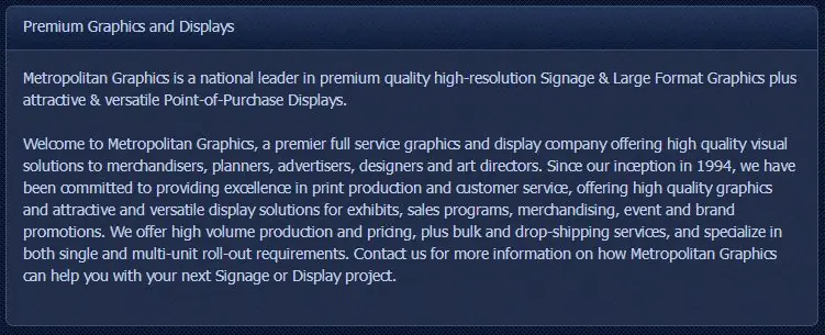 Elements for ProStore design