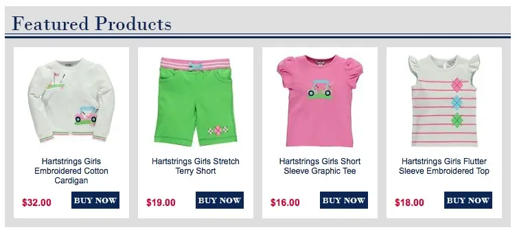 Custom eBay Store Footer