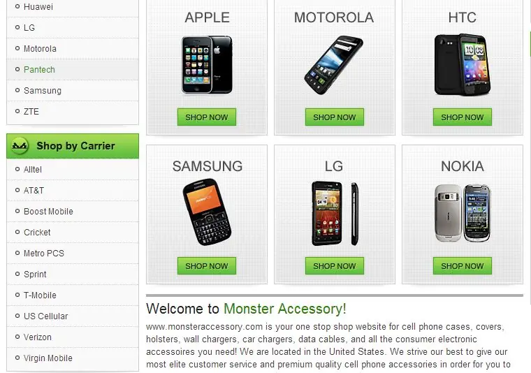Themes and colors in volusion store design