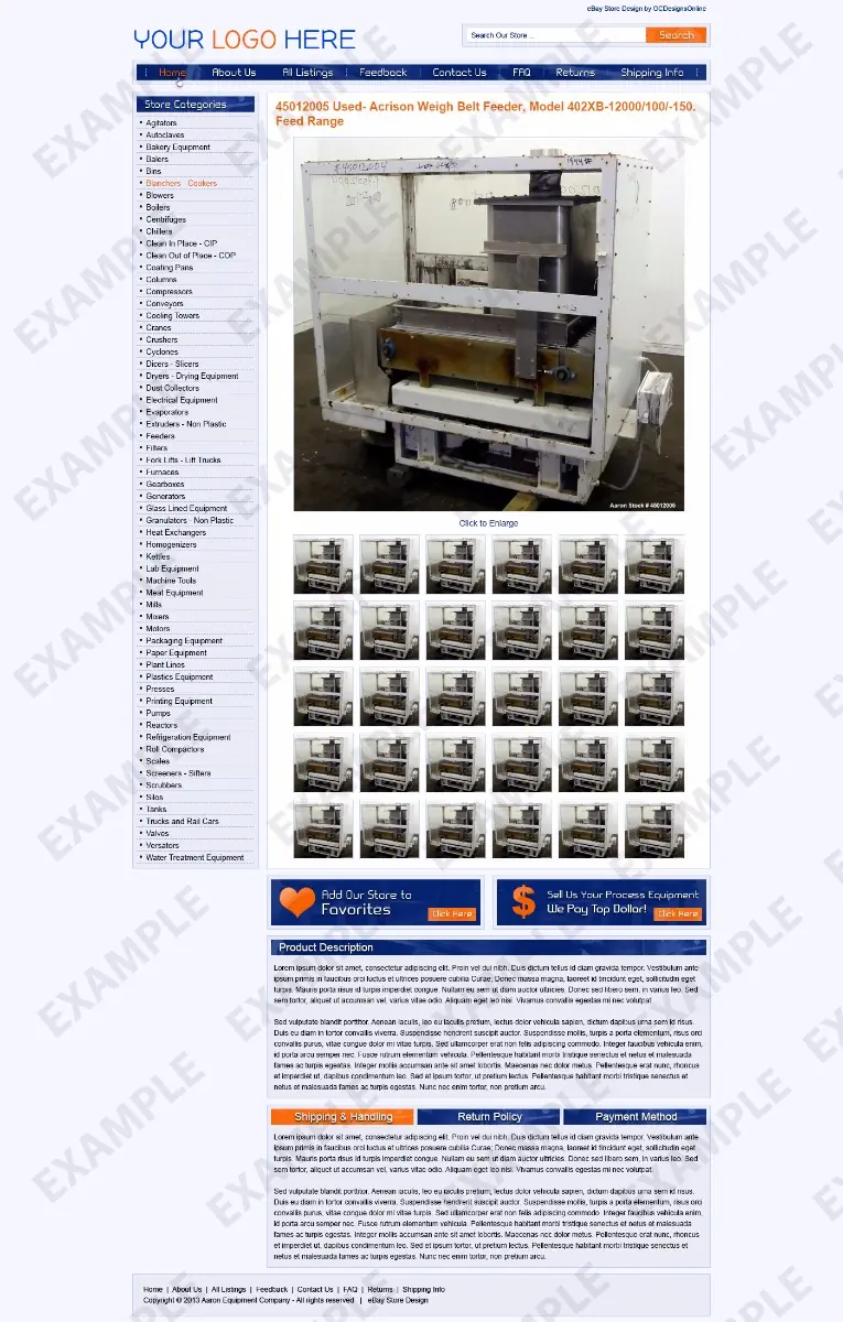 Trunu premade eBay listing template #1262 for any industry