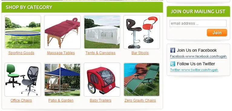 Volusion custom category page