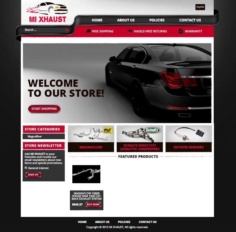 Mi Xhaust's New eBay Design Increases Their Professionalism