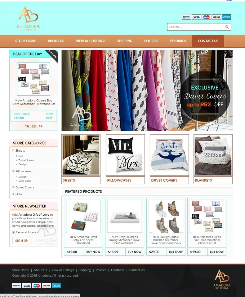 custom eBay storefront design