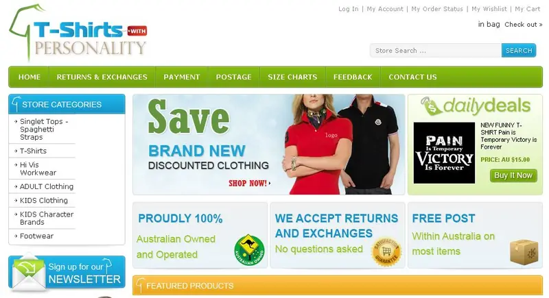 Big Commerce store design Clothing Big Commerce store design by OC Designs Online
