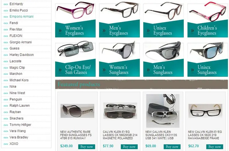 eBay custom category page