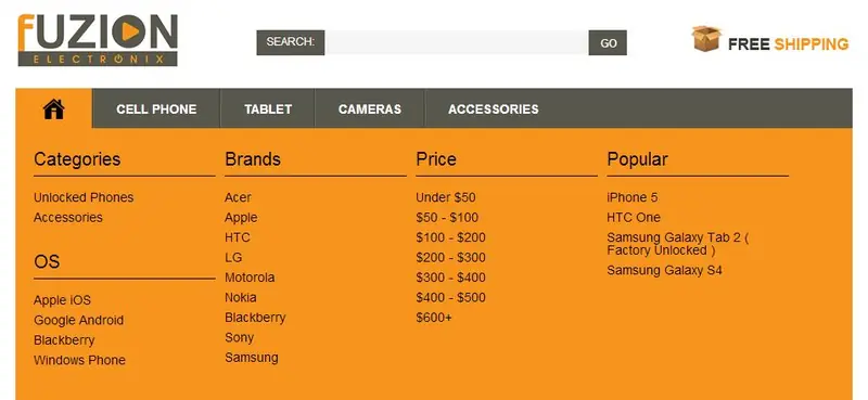 Volusion store features