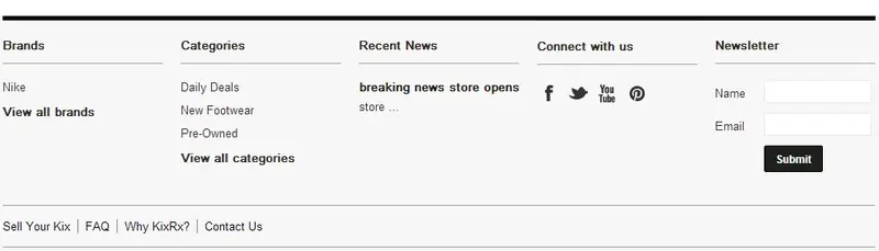 BigCommerce custom navigation bars