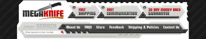 Custom eBay store design for cutlery retailers