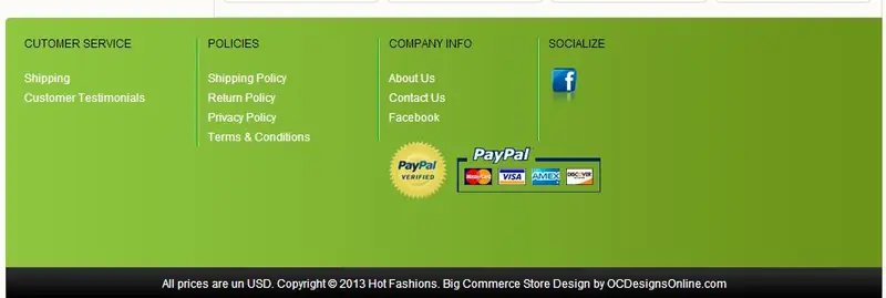 BigCommerce Store designs