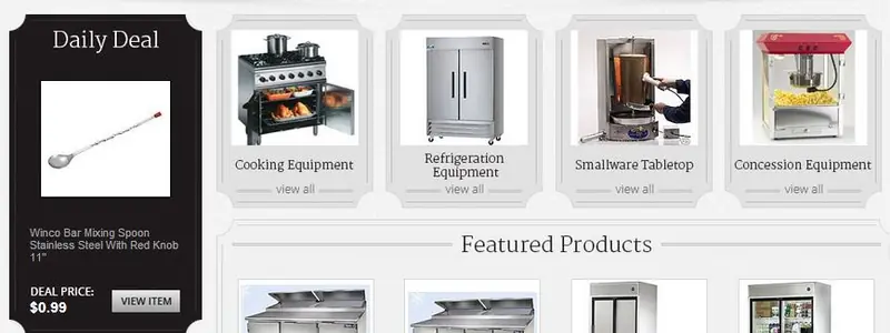 eBay custom category page