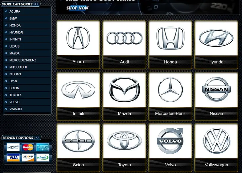 eCommerce custom category page