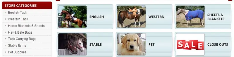 eBay custom category page