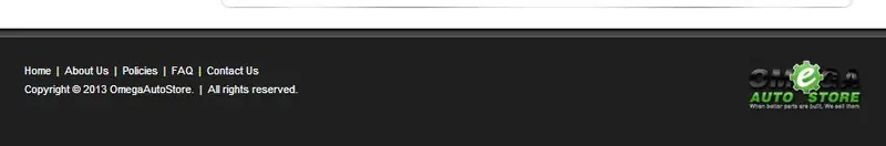 Custom eBay Store Footer