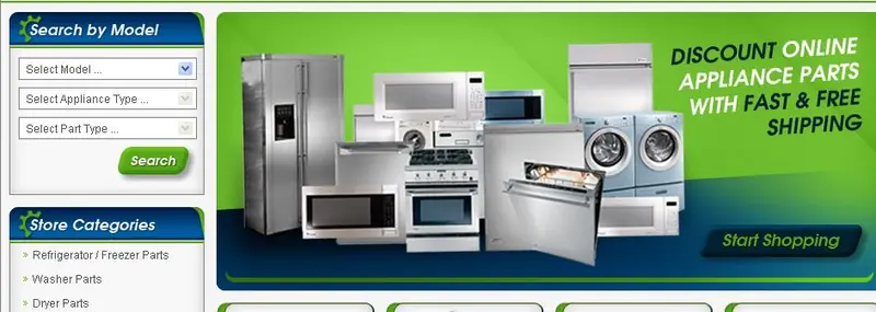 Appliance Parts Retailer eBay Store Design