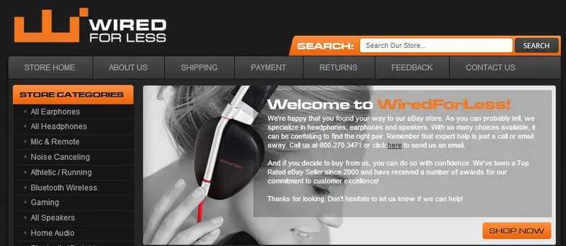 Graphics and Display eBay Store Design