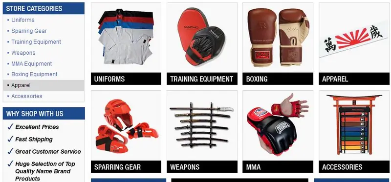 eBay custom category page