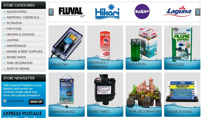 eBay custom category page