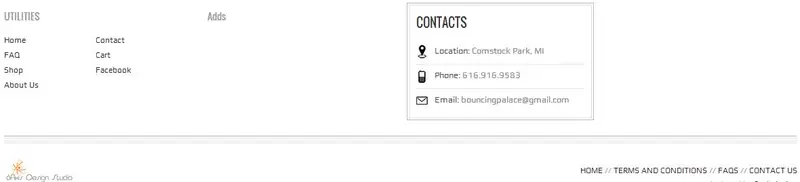 Custom Web Design Footer