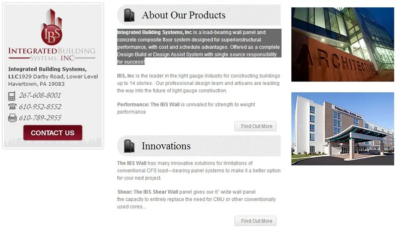 Custom web design category page
