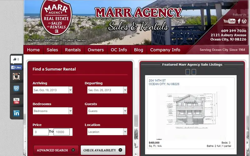 Custom one-page web design