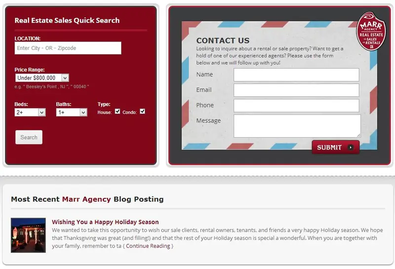 Custom one-page web design