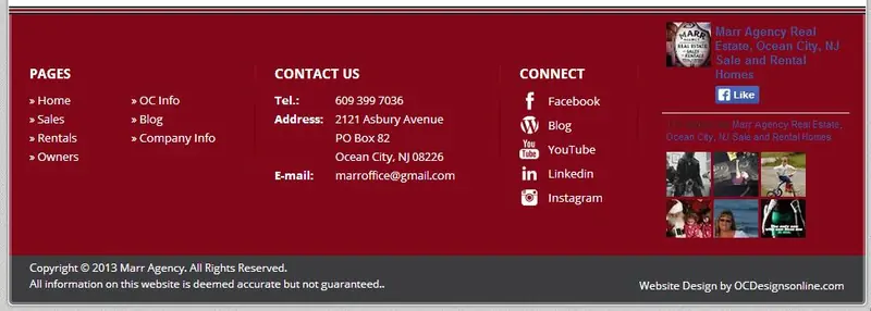 Custom one-page web design