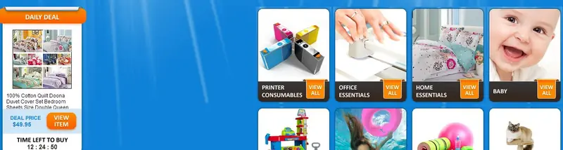 eBay custom category page