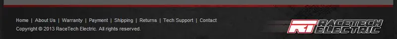 Custom eBay Store Footer
