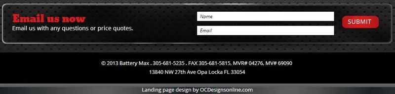 Custom Landing Page