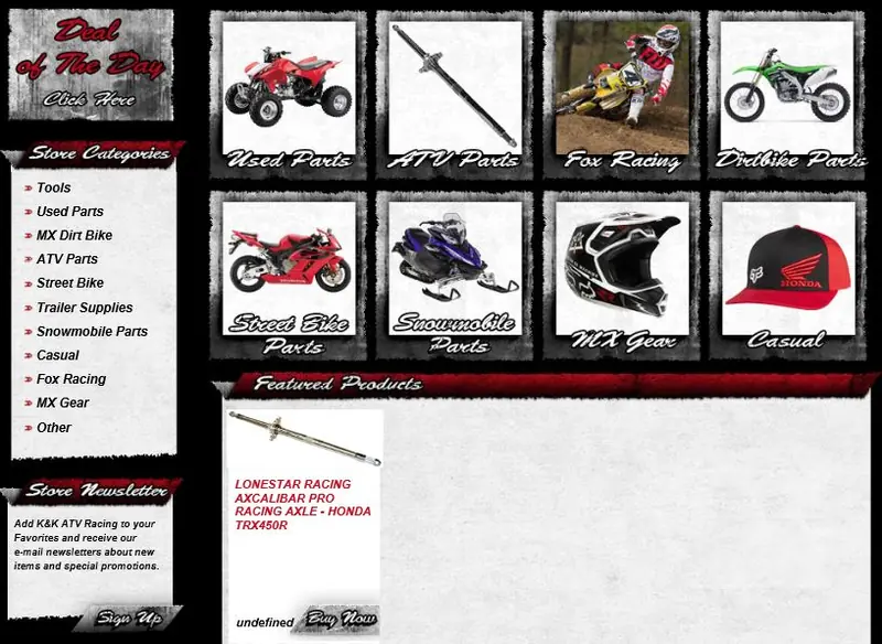 Volusion custom category page