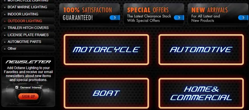 eBay custom category page