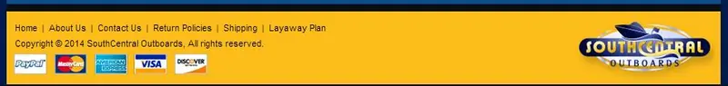 Custom eBay Store Footer