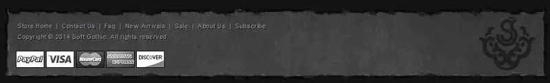Custom eBay Store Footer