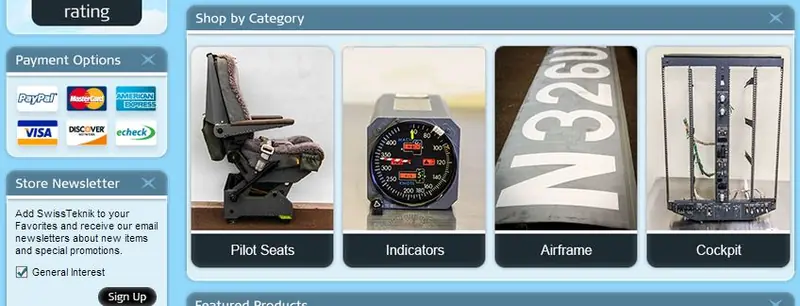 eBay custom category page