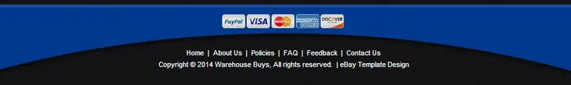 Custom eBay Store Footer