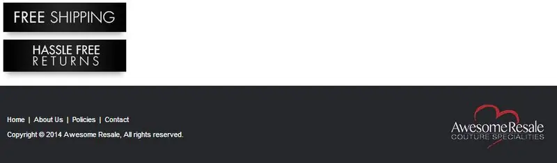 Custom eBay Store Footer